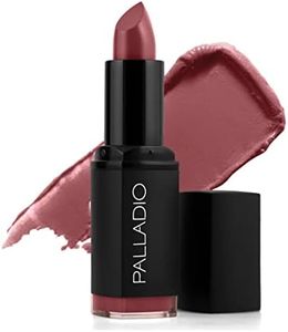 Palladio Herbal Matte Lipstick, Creamy and Full Coverage Long Lasting Matte Lipstick, Regal Café