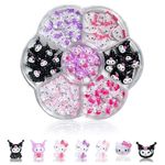 3D Hello Cat Nail Charms, 77Pcs Cartoon Little Cat Nail Art Charms, Kawaii Nail Decorations for Nail Art Supplies, 3D Cute Nail Gems Nail Charms Nail Decorations for Nail Art (Multi-Colored A)