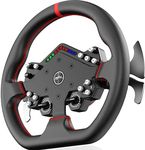 PXN W DS R2 Gaming Steering Wheel Module – Aluminum Rim, RGB Speed Indicator, 4 Paddle Shifters, Microfiber Leather, Quick Release – Racing Wheel for VD4/VD6/VD10 Direct Drive Bases, 29cm