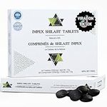 IMPEX SHILAJIT Tablets - 60 Count, Rich in Trace Minerals and Humic/Fulvic Acid, Altai Siberian Mountain Shilajit Capsules Mumiyo 100% Purified, Pure Himalayan Organic Shilajit Resin