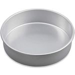 Royals Aluminium Cake Mould Non Stick Cheesecake Pan/Round Cake Pan/Springform Cake Tin with Removable Bottom and Quick-Release Latch for Birthday Cake (7Inch Round), Silver