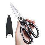 Virth® Stainless Steel Multi-Function Scissors for Food, Chicken, Poultry, Fish, Pizza, Herbs