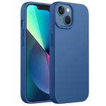 JETech Silicone Case for iPhone 13 6.1-Inch, Silky-Soft Touch Full-Body Protective Phone Case, Shockproof Cover with Microfiber Lining (Blue Jay)