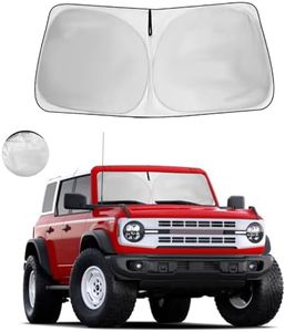 Windshield Sun Shade for Ford Bronco Accessories Window Sunshade Fit 2025 2024 2023 2022 2021 Ford Bronco(Only for Bronco SPOR) Front Window Shade Sun Visor Blocks UV Keep Car Cooler