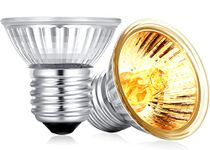 Fischuel Reptile UV Bulb, 2-Packs Reptile 50W UVB Bulbs, Habitat Basking Heat Bulb, UVB Light Bulb, Reptile Heat Lamp Bulb for Terrarium(E27,110V)