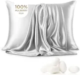 Bedsure 100% Mulberry Silk Pillowca