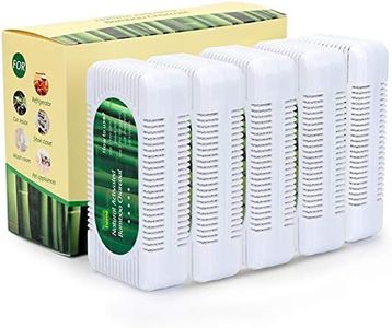 Refrigerator Deodorizer | 5 Pack Odor Absorber | Fridge and Freezer Odor Eliminator | Natural Smell Remover and Moisture Absorber for Wardrobe, Closet, Car, Litter Box, and Basement