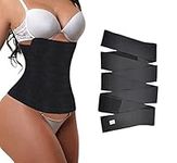 Waist Trainer Belt For Women Slimming Tummy Wrap Belt Tummy Control Waist Trainer Tape for Weight loss/Recovery after Childbirth 4m Black