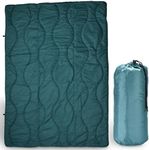 Outlery Nylon Travel Blanket - Cold Weather, Lightweight, Compact Camping Blanket - Blue, All-Season Insulation, Perfect Camping Gift