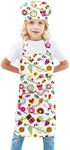 BIGHAS Kids Apron Chef Hat Adjustab