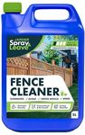 5 Litres Jarder Spray & Leave Fence Cleaner - Removes Green Mould, Green Growth and Algae - Safe to be Painted Once Dry - Covers 120 Square Metres