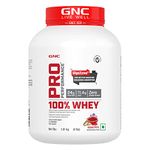 GNC Pro Performance 100% Whey Protein Powder | Boosts Strength & Endurance | Builds Lean Muscles | Fastens Muscle Recovery | Formulated In USA | 24g Protein | 5.5g BCAA | Kesar Pista | 4 lbs