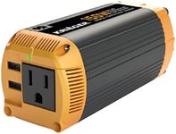 Krieger 150 Watt Pure Sine Wave Power Inverter, 12 V Car Inverter w/ Dual USB Ports (QC 3.0), AC Outlet & DC Cord Included - MET Approved Under UL STD 458