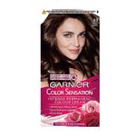 Garnier Color Sensation Brown Hair Dye Permanent, 4.0 Deep Brown, 1 Count (Pack of 1)