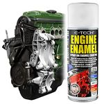 E-TECH - Heat Resistant Engine Enamel Paint 400ml - Spray On High Temp Paint (Green)