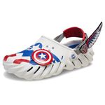 Crocs Unisex-Adult Marvel Captain America Echo Clog, White, 4 UK Men / 5 UK Women