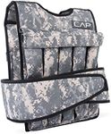 CAP Barbell 40-Pound Adjustable Weighted Vest, Camouflage