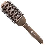 Kobe Professional Heat-Retaining Ceramic & Ionic Round Hair Brush for Blow Drying - With Nanotechnology - 42mm Barrel Brush - Blow Dry Hair Brush,Curling Brush