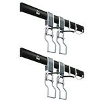 Borgen Bike Wall Mount - Bike Rack Garage - Expandable Bike Storage Solution with Steplessly Adjustable Bike Hooks and Hooks for Accessories