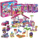 Mega Construx Barbie Malibu Building Toys Bundle, Building Toys for Kids, Multicolor