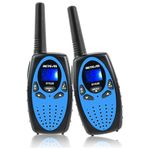 Retevis RT628 Walkie Talkies for Kids, Long Range Walkie Talkie, Durable 2 Way Radio 22CH, Toy Birthday Gifts for 6-12 Year Old Boy Girl, Handheld Walkies Talkie for Hiking Camping(Black Blue 1 Pair)