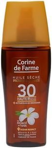 Corine de Farme - Huile Sèche Protège et Bronze SPF30 - Protection Solaire UVA UVB - Bronzage Lumineux - Formule avec Monoï de Tahiti - Clean Beauty Zéro Paraben - 150 ml - Fabriqué en France
