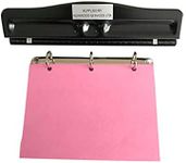 Adjustable Puncher for 3 Holes Upto A4 Size 70/70mm (A5 Size Setting)(KW999) Suitable for Care Homes