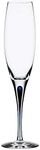 Orrefors Intermezzo 7 Ounce Champagne Flute, Clear/Blue