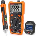 OIUEBXE ETK3 Electrical TES Kit, Digital Multimeter, Non Contact Voltage Tester and Outlet Tester for Home Electrical DIY & HVAC Repair