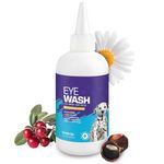 Veksun Eye Wash for Dogs and Cats - Gentle Formula Remove Dirt, Debris, and Tear Stains - Natural, 200 ML