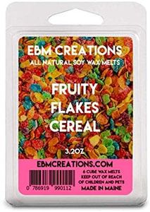 EBMCREATIONS Scented All Natural Soy Wax Melts - 6 Pack Clamshell 3.2oz Highly Scented! (Fruity Flakes Cereal)