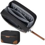 Toiletry Bag for Men Women Waterproof Toiletry Bags Portable Travel Toiletries Bag TSA Approved Cosmetic Makeup Bag Travel Organizer Storage for Accessories(with Removable Handle),Black