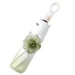 PRIME PICK Water-Resistant Umbrella with Flower Design – UV Protection, Windproof Technology, Durable Material for Men & Women, Ideal for All Weather Conditions (MATCHA GREEN)