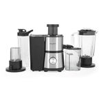 Salter 4 In 1 Juicer & Blender – Fruit Juicer & Smoothie Maker, 1L Jug Blender, Includes 600ml Sports Bottle & Fridge Storage Container, Coffee & Spice Grinder, 2 Speed Settings & Pulse, 400W, EK4294