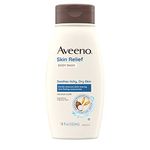 Aveeno Dye-Free And Allergy-Tested Skin Relief Gentle Soap-Free Body Cleanser/Body Wash With Coconut Scent And Soothing Oat, For Dry, Itchy And Sensitive Skin (18 Fl. Oz) 532.3 Ml (Pack Of 3)