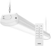 Koda | 2 Pack 46" Motion Sensor & Remote Control Linkable Bay Lighting, 4600 Lumen, 4000K Daylight Linear LED Shop Light for Garages, Workshops, Basements, Hanging or Flush Mount, Energy Star