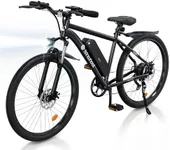 isinwheel M10 Electric Bike for Adults with Fenders, 55 Miles 20MPH Commuting Electric Mountain Bike with 500W Brushless Motor, 35 Speed, 26" Tires and Front Fork Suspension, UL2849 Certified (Black)