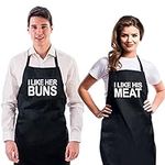 Funny Couple Aprons (2 Pack) & Gift