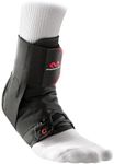 Mcdavid Ankle Support/W Stabiliser Straps, Prevent and Recovery from Ankle Sprains, Unisex, Black, Large