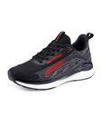 Bacca Bucci Stride Master: The Ultimate Fusion of Performance, Comfort, and Style – Your Tri-Color Champion from UK 06 to UK12 (Red:Black, 8)