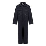 Wetplay Childrens Childs Kids Boys Girls Boilersuit Overalls Coverall Boiler Suit (11-12 Years (32" Chest, Navy Blue)