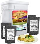 Heaven’s Harvest 25-Year Family Food Kit — Premium Emergency Food Supply. Freeze Dried Survival Food Kit + Water-Proof 25-Year Storage Bucket. MRE Meals, Non-Perishable Camping Food