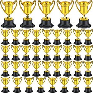 EBOOBA 40 PZ Coppe del Trofeo del Premio D' Trofei D' nel Plastica Mini Premi e Trofei Kids Classroom School Rewards Sport