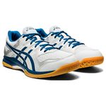 ASICS mens Volleyball Shoes, Glacier Grey/Blue, 9.5