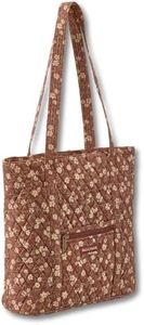 Bella Taylor Large Tote | Lightweight Quilted Fabric Tote Bags for Women, Burgundy Floral