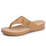 DOCTOR EXTRA SOFT Women's Comfortable Memory Foam Thong Doctor Slippers/Flip-Flops| Fashionable Casual & Stylish| Lightweight & Breathable|Outdoor Synthetic Casual Chappals Sandals Ladies & Girls D-617