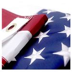 VSVO American Flag 2x3 ft - US Outdoor Flags- Embroidered Stars, Sewn Stripes, Brass Grommets Outside U.S. Flags.