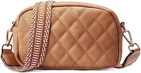 Telena Quilted Crossbody Bag Small Crossbody Purse for Women Trendy Leather Lightweight Shoulder Handbags