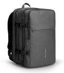 MARK RYDEN Laptop Backpack Expandable 40L Fits 17.3 Inch Laptop Waterproof Business Backpack with USB Charging Port, Anti Theft Carry on Backpack for Men and Women, Grey