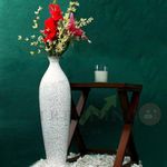 TRENDING DECOR Metal Flower Vase for Home Decor Office Living Room Corner Decoration- 24 inches (DS5)